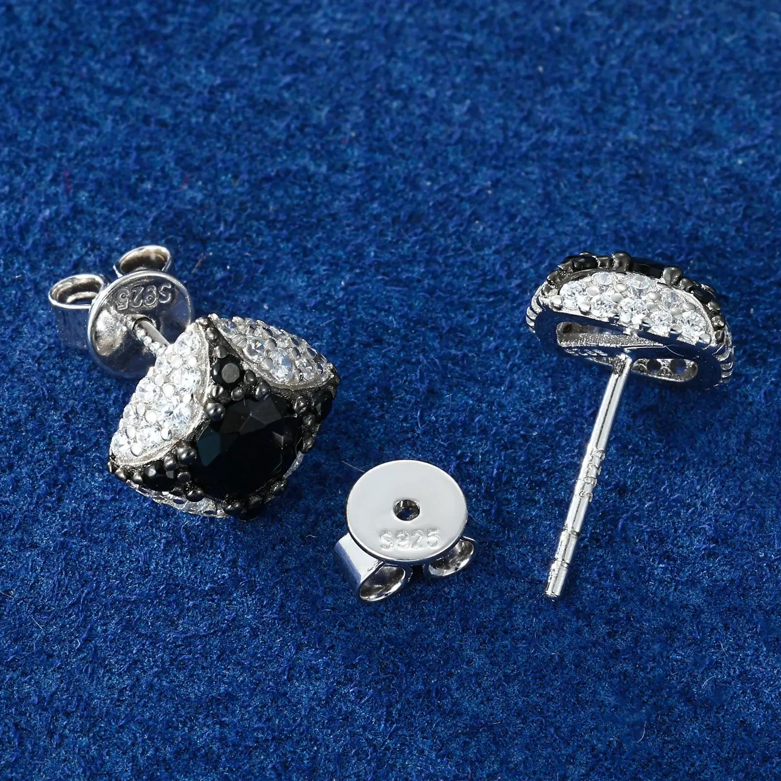 Security screw-back closure - hypoallergenic S925 silver posts with frictionless design | Waterproof comfort