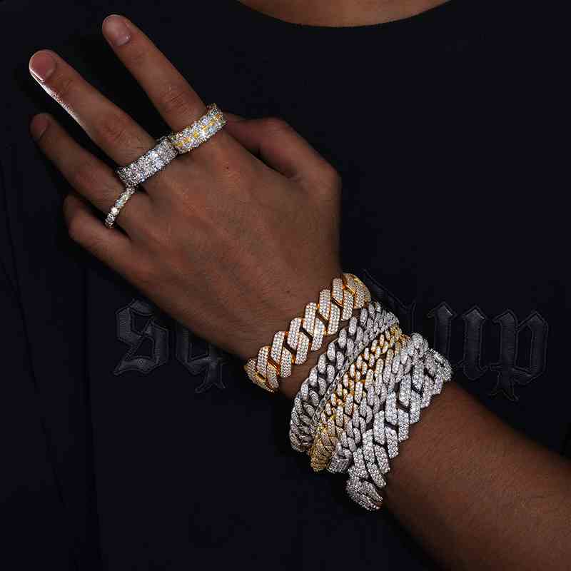 chunky silver bracelet