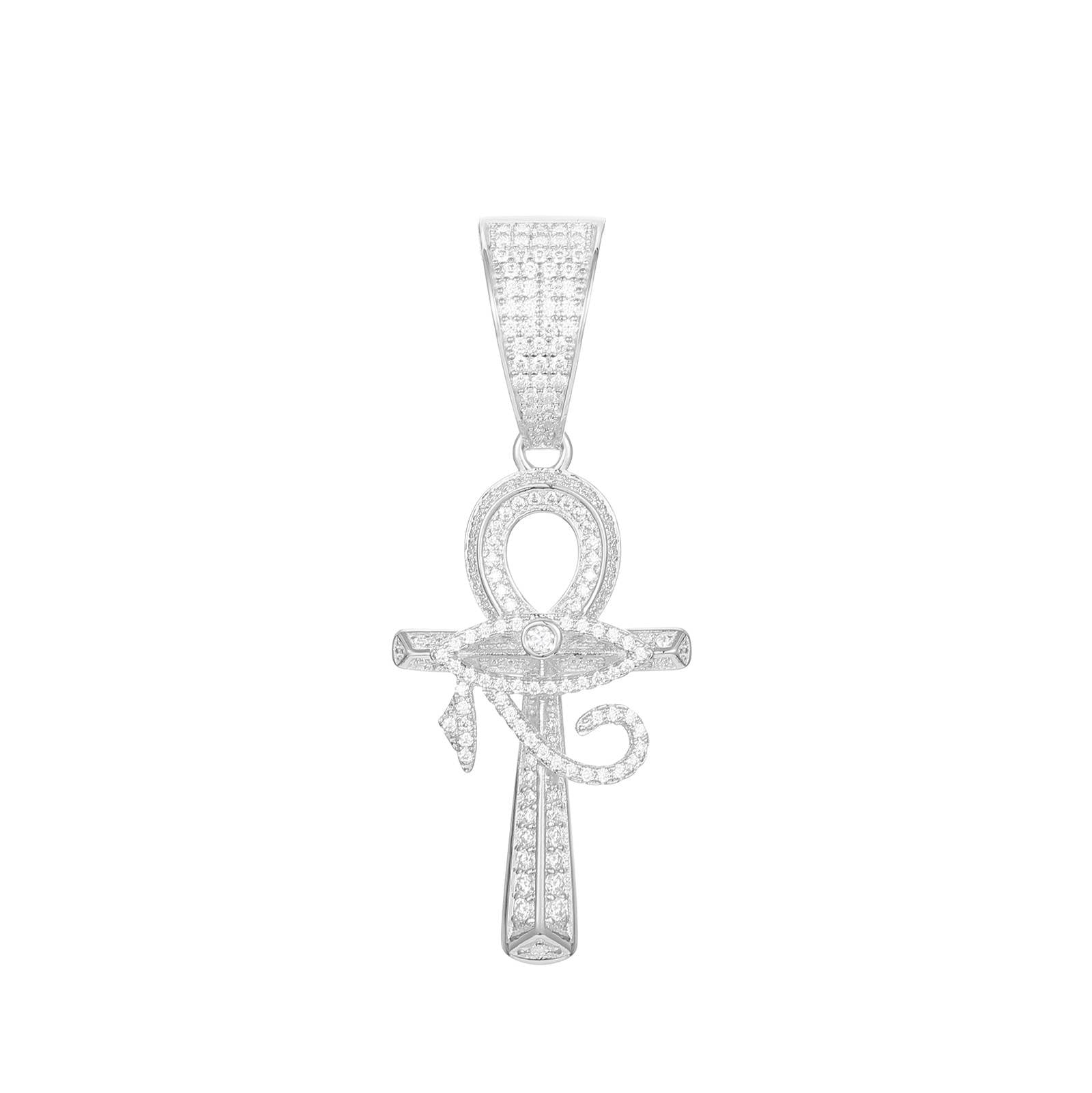 Laboratory analysis: Evil eye under 75° light - moissanite dispersion 0.104 > diamond | Micro-engraved S925 stamp