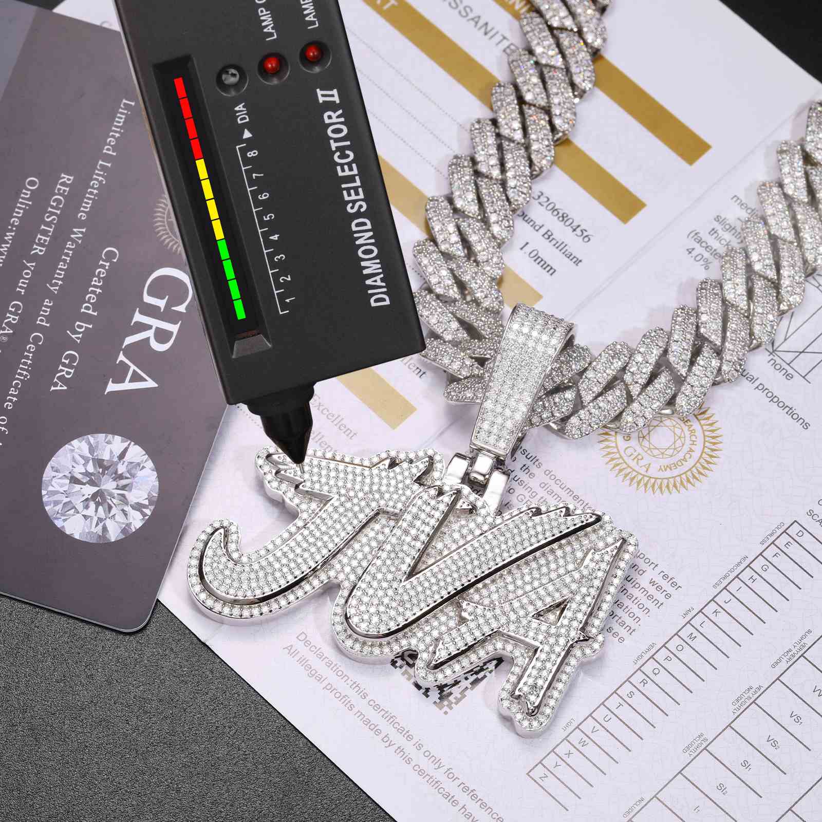 custom letter pendant