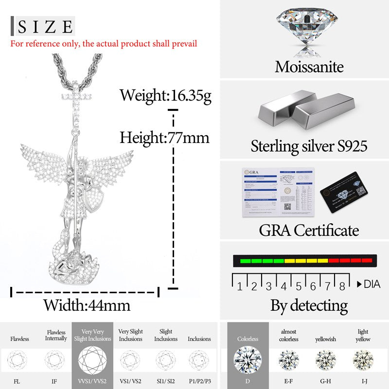 diamond angel wing necklace