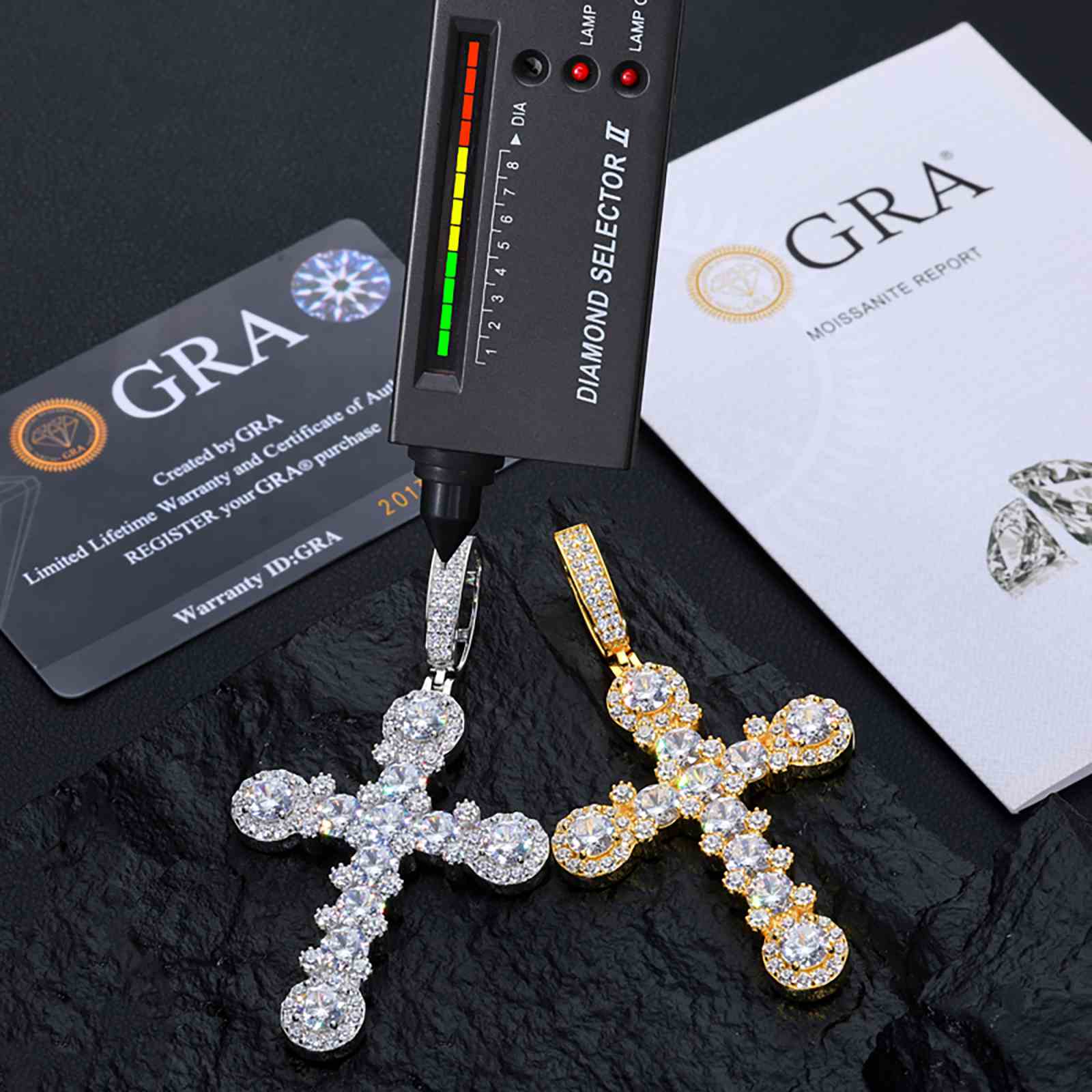 diamond cross pendant