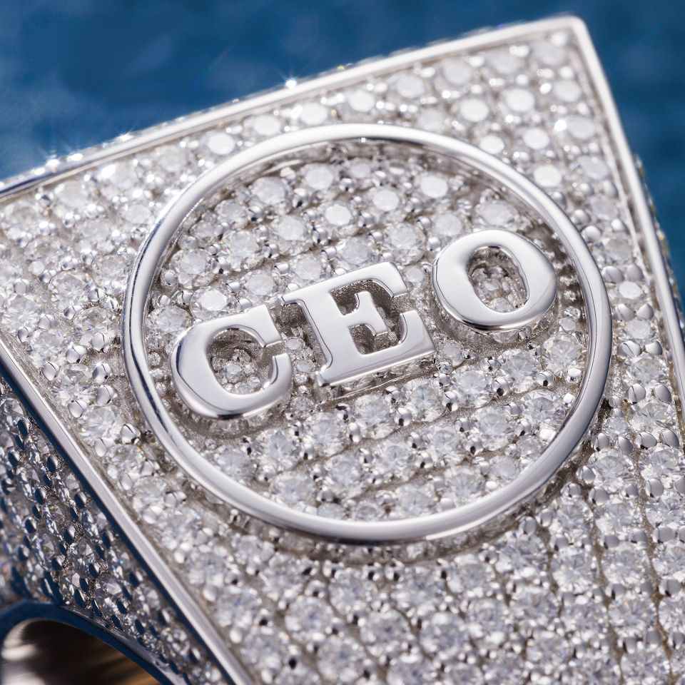 diamond letter ring