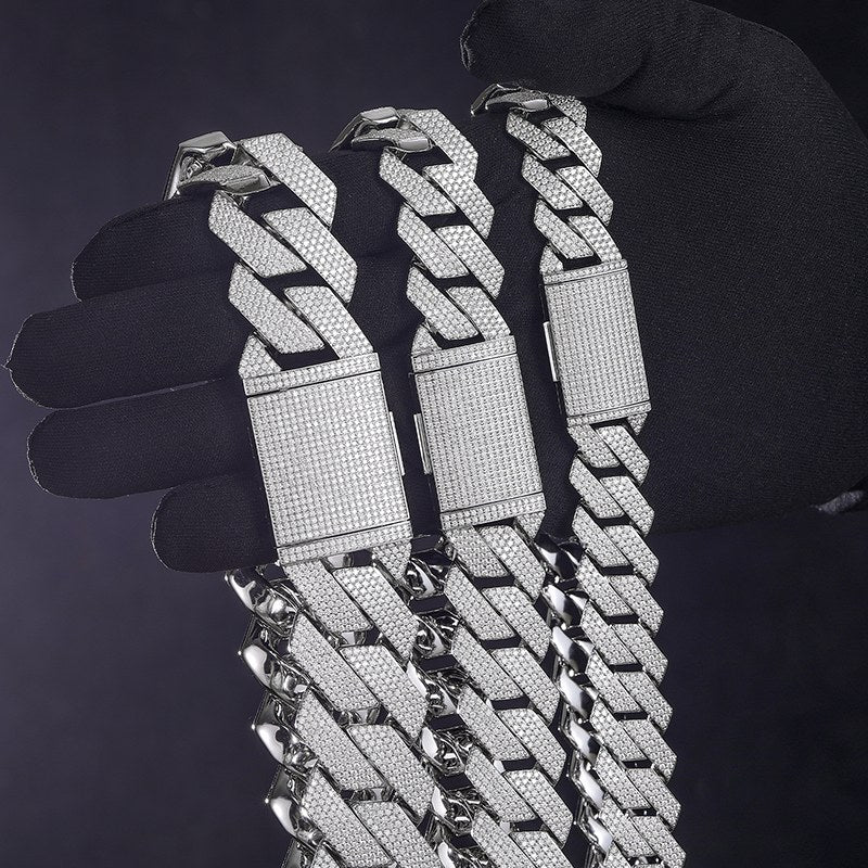 diamond prong cuban link