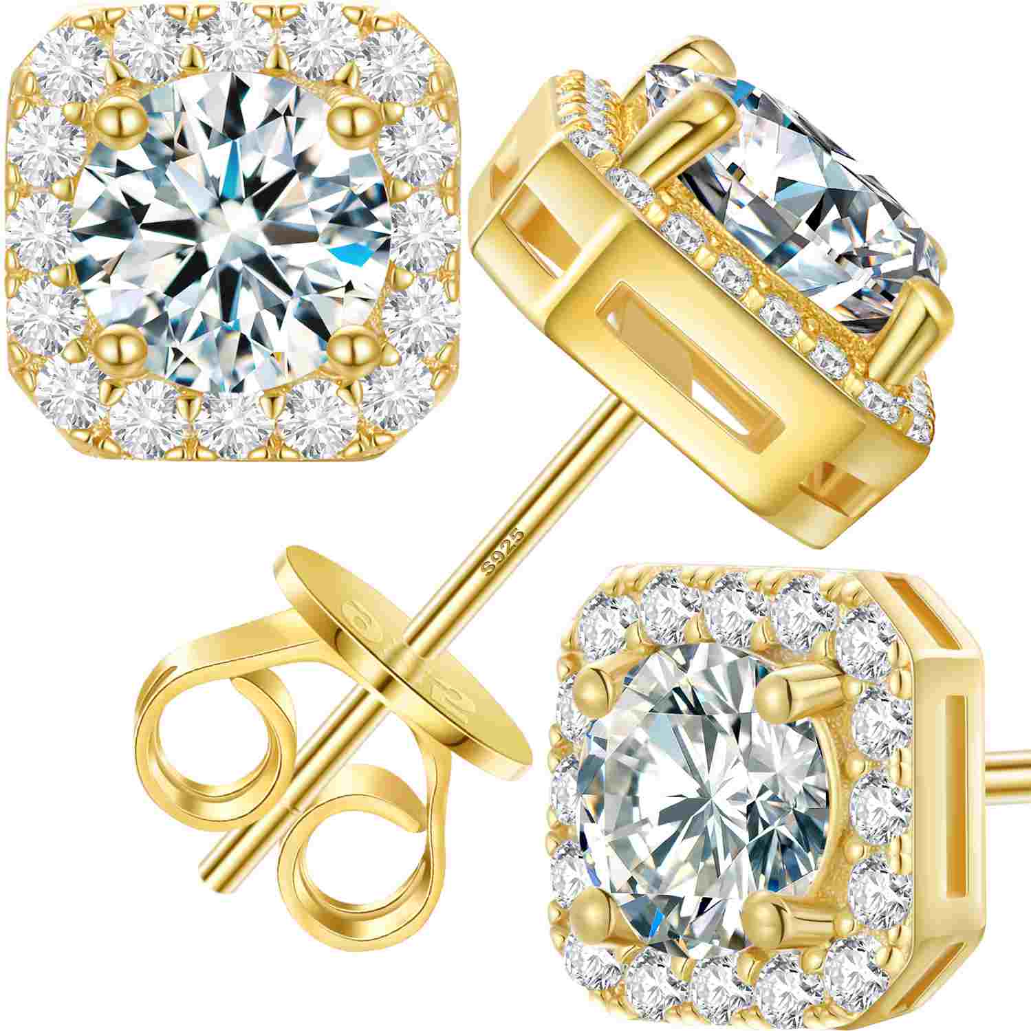 diamond studs halo