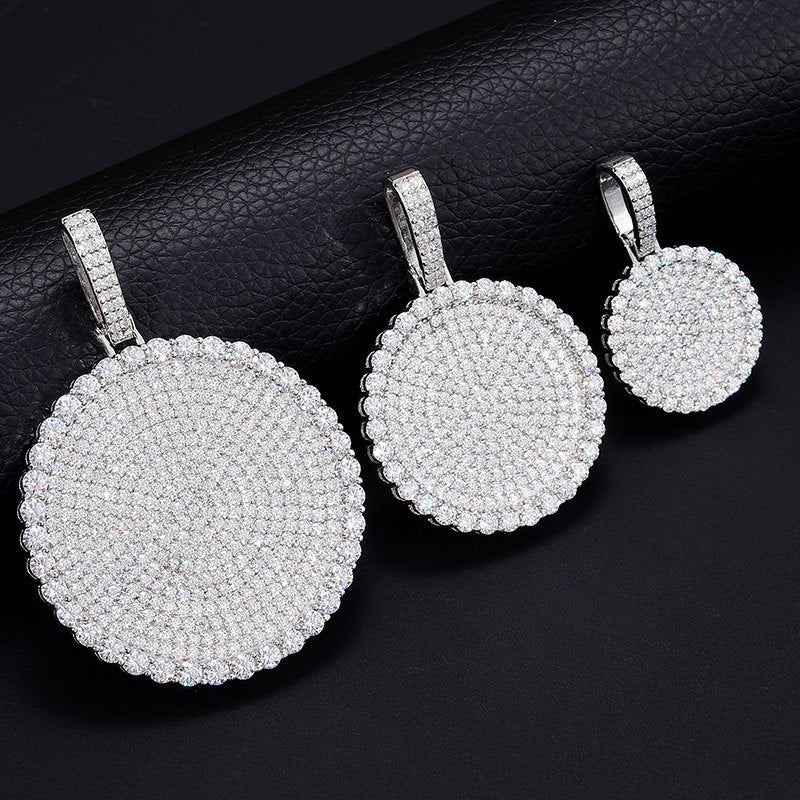 dog tag diamond pendant