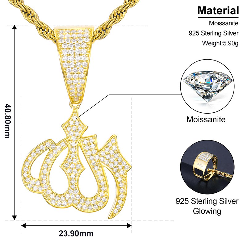 elisa gold pendant necklace in azalea illusion