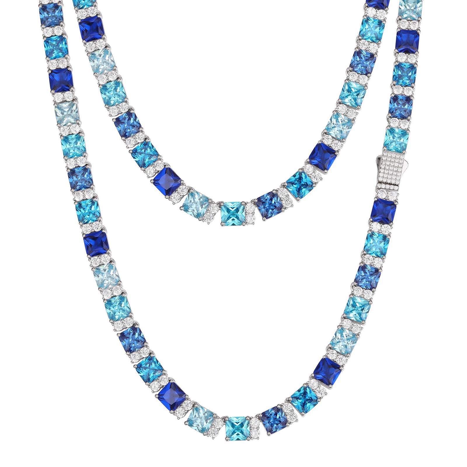 emerald tennis necklace