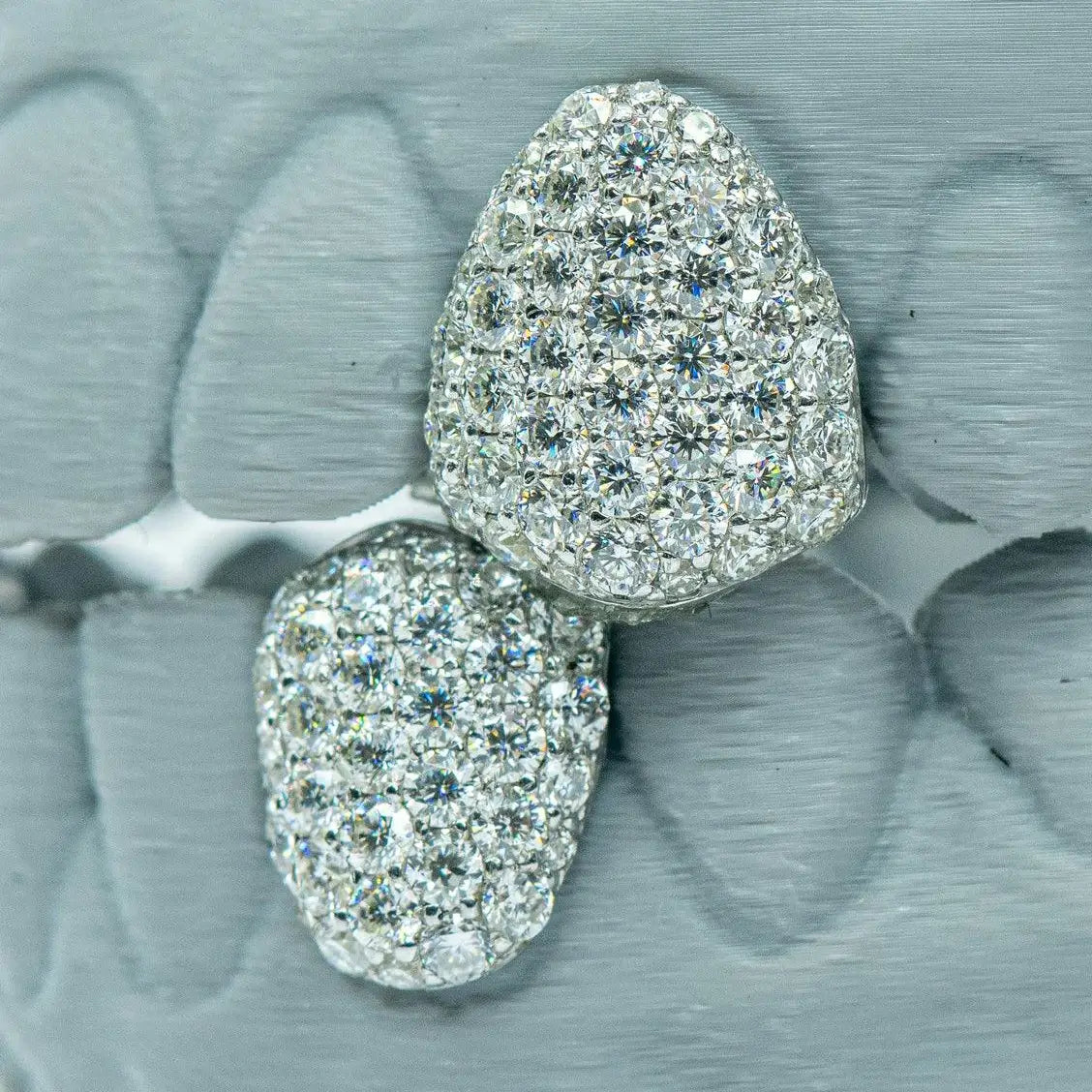 S925 Fang With Back Bar VVS Moissanite Diamond Grillz