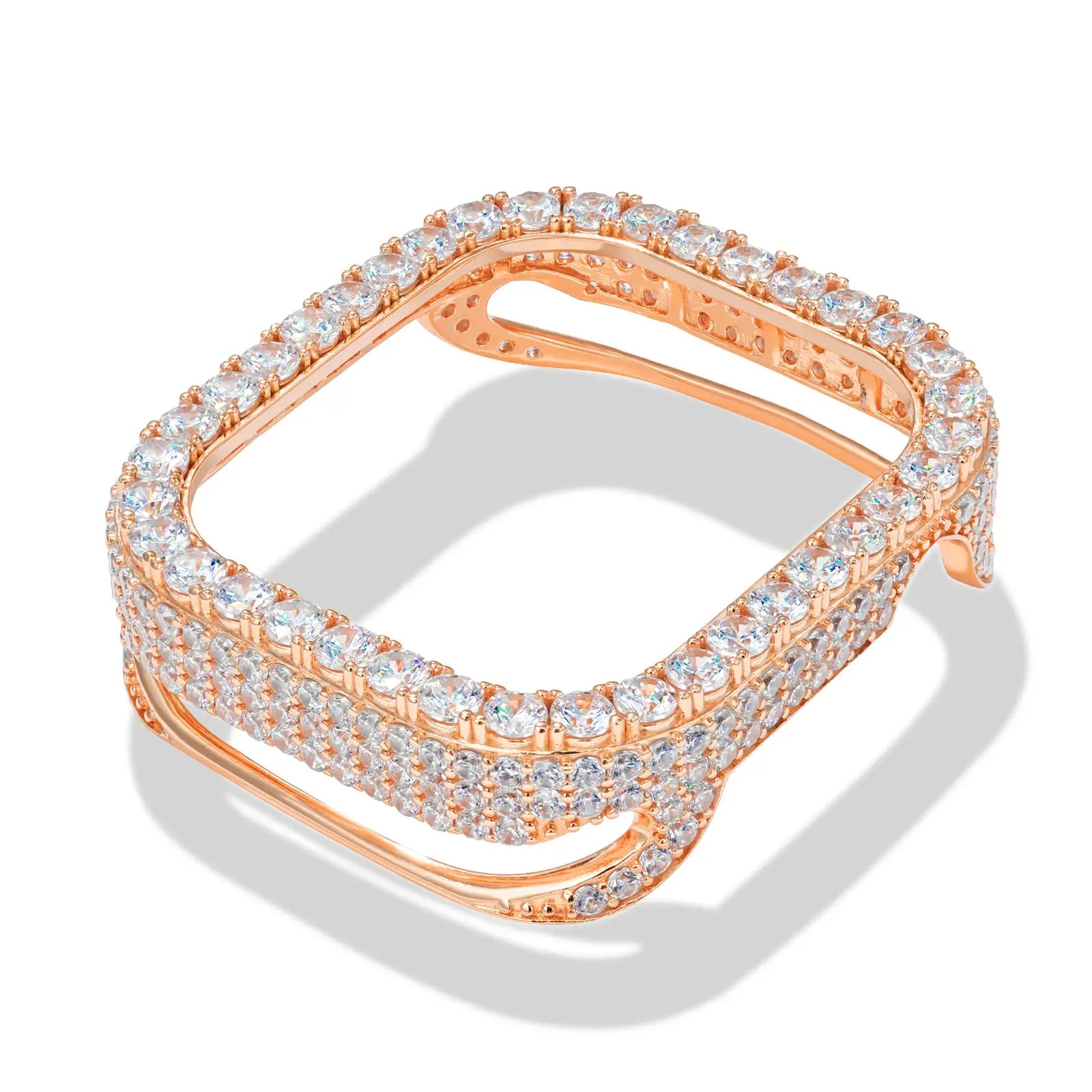 S925 Moissanite 42mm Apple Watch Bezel Case for Series 11