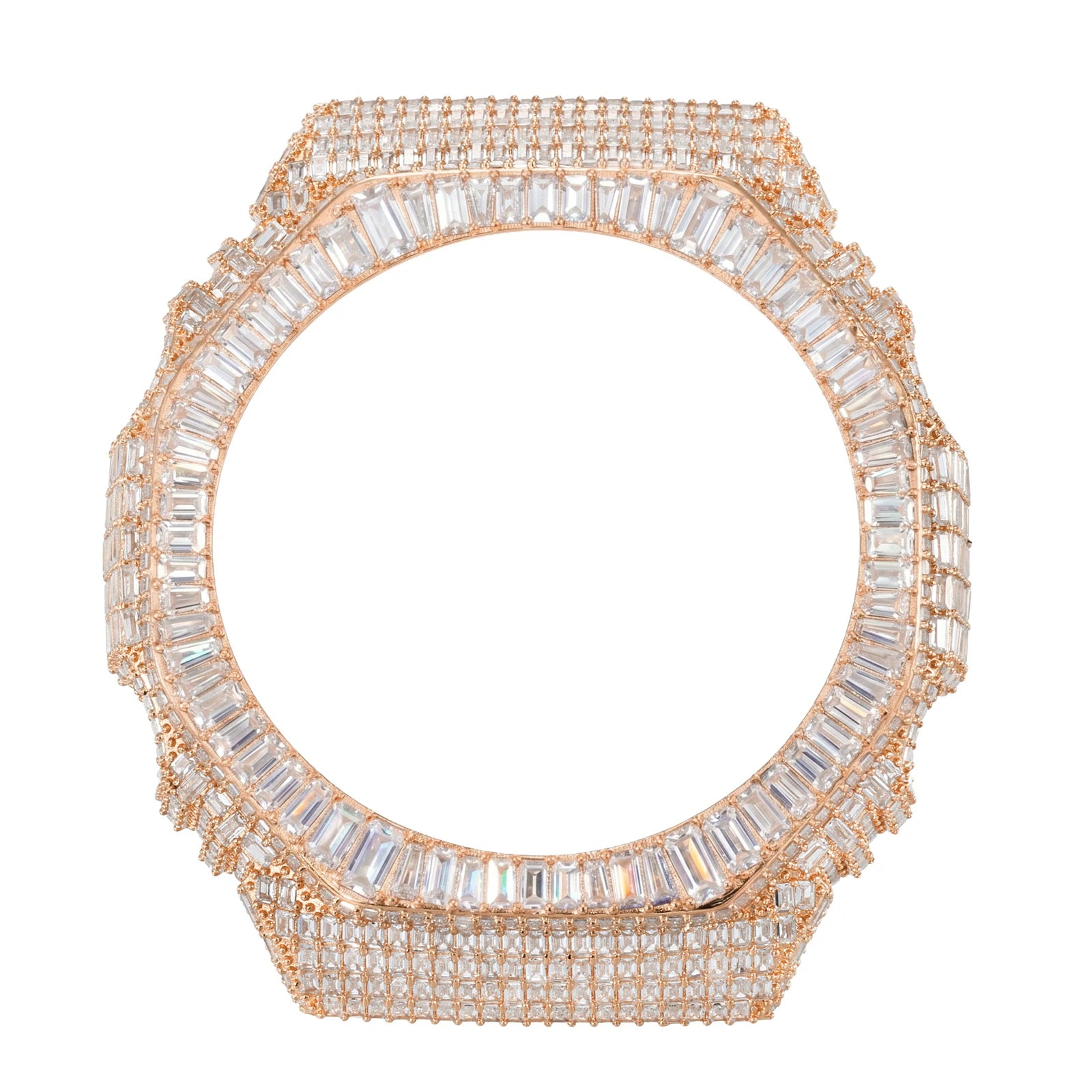 S925 Full Baguette Moissanite Watch Bezel for GA2100 SERIES
