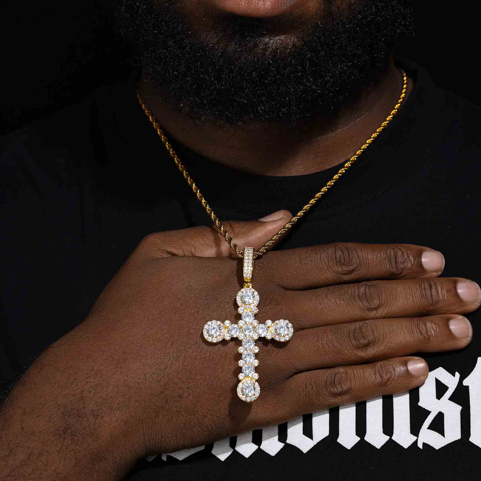 gold cross pendant