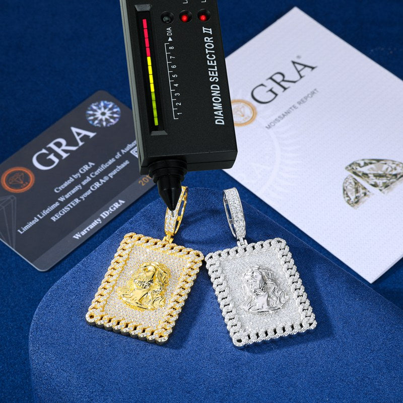 gold dog tag pendant