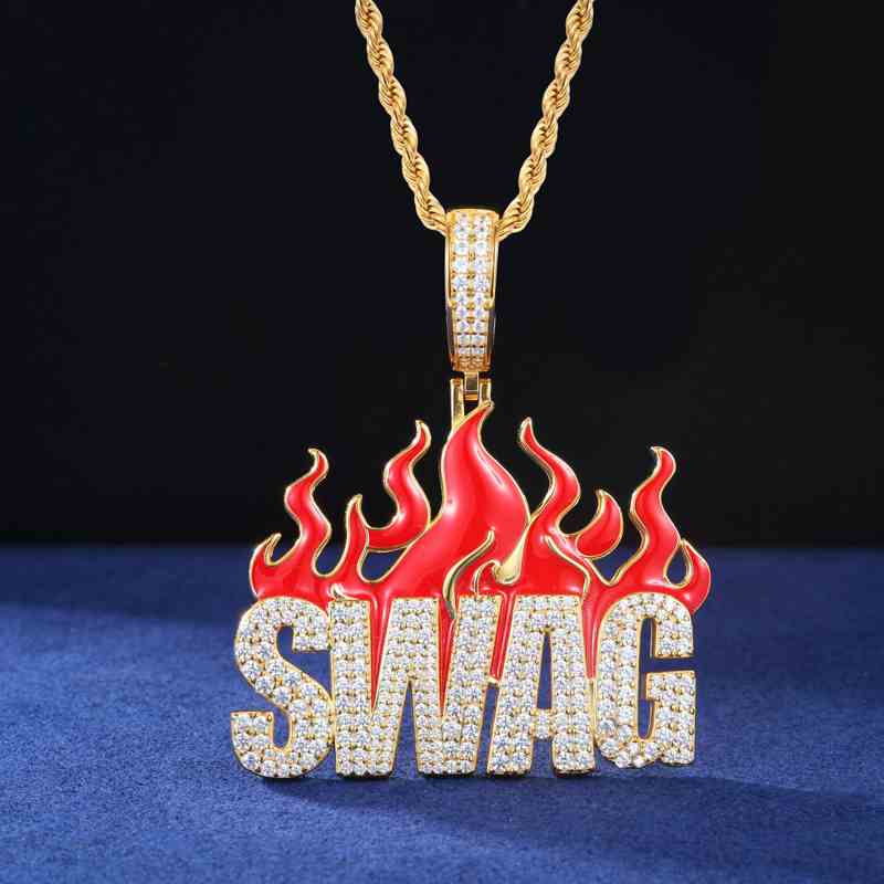 gold letter pendants