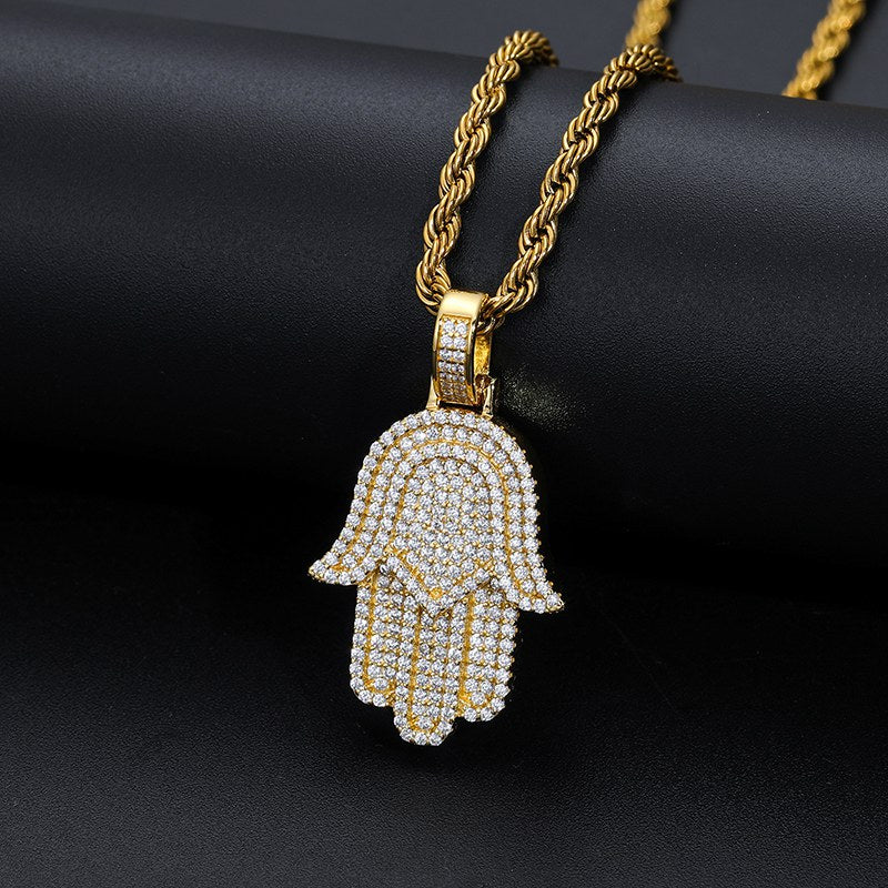 hamsa hand pendant