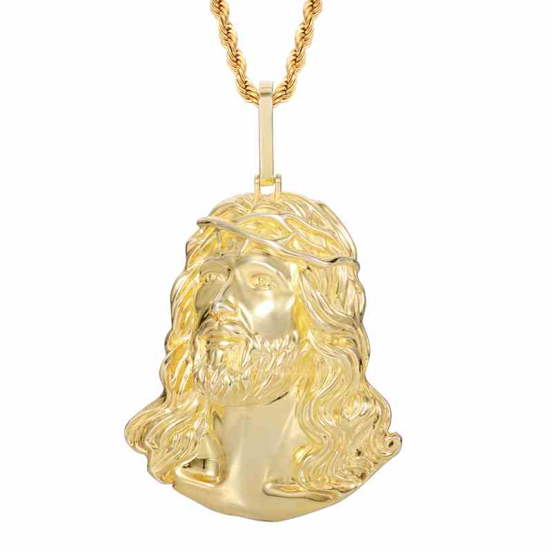 jesus necklace silver