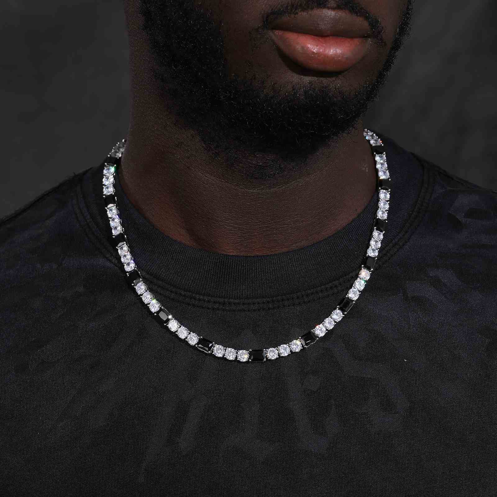 lab grown diamond tennis necklace