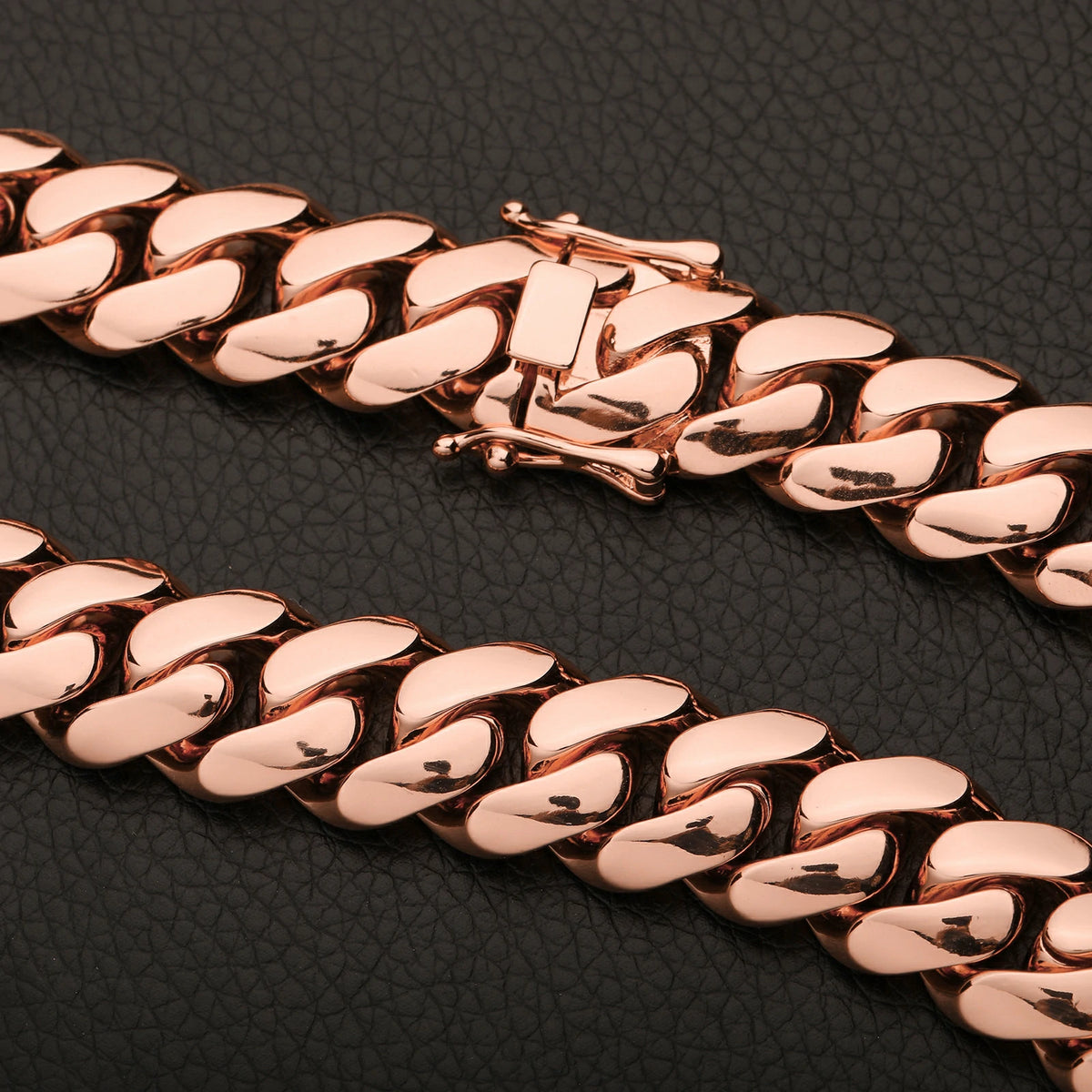 Luxury Rose Gold Cuban Chain