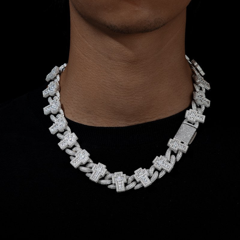 mens gold cross and chain