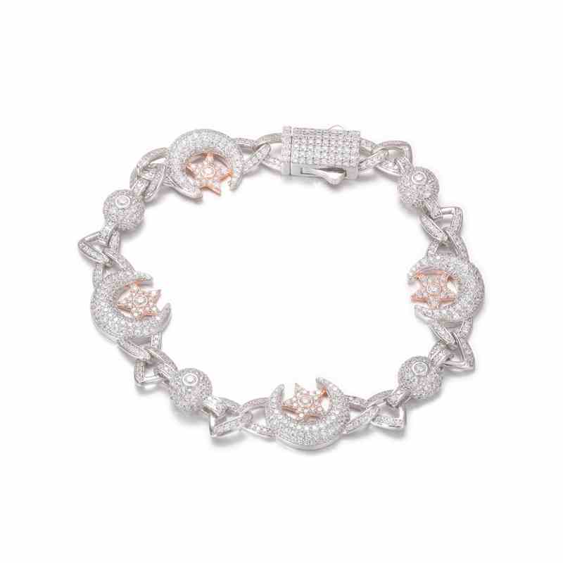 mens white gold bracelet