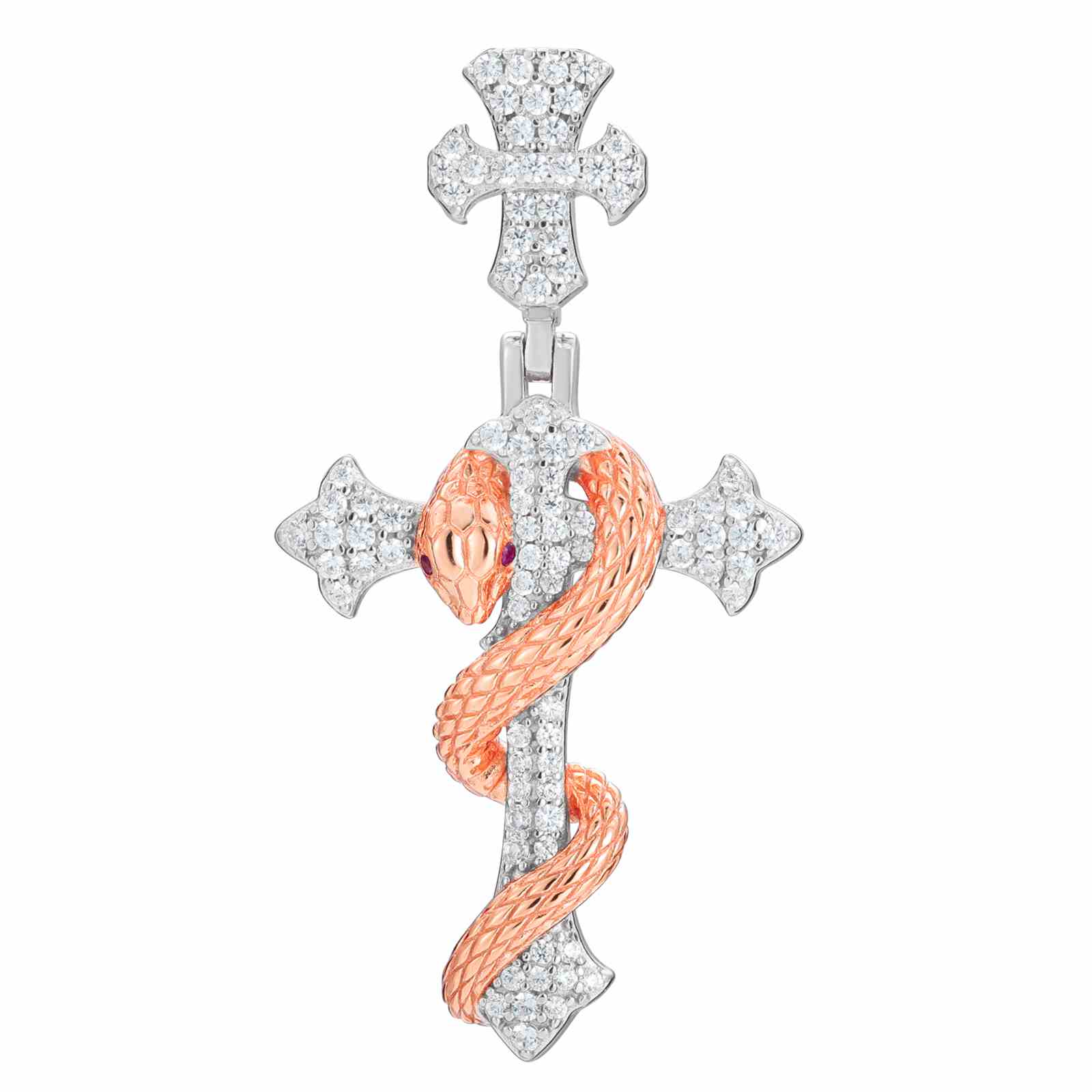 real diamond cross pendant