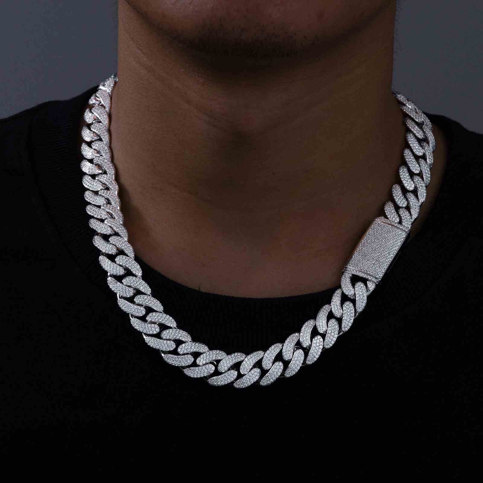 real diamond cuban link chain