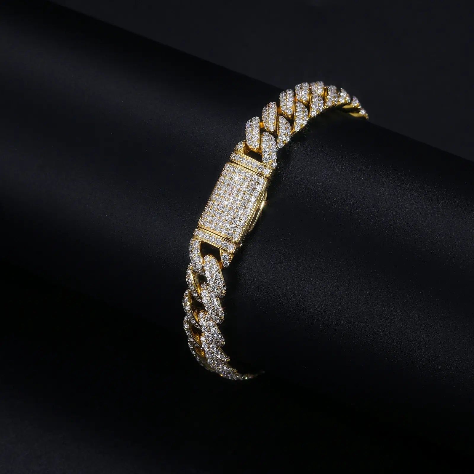 real gold cuban link bracelet