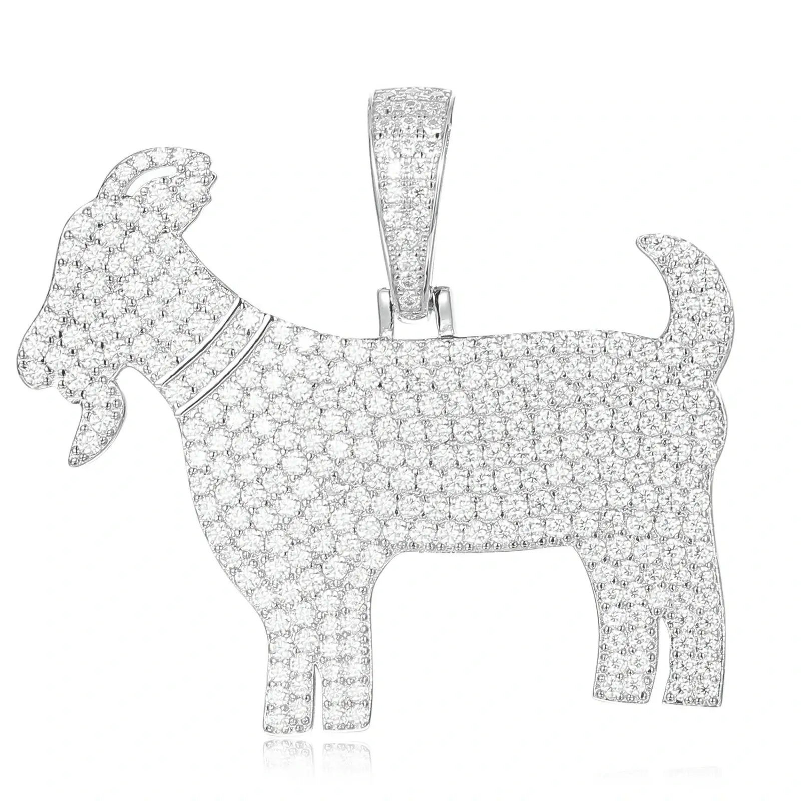 S925 Moissanite Goat Pendant
