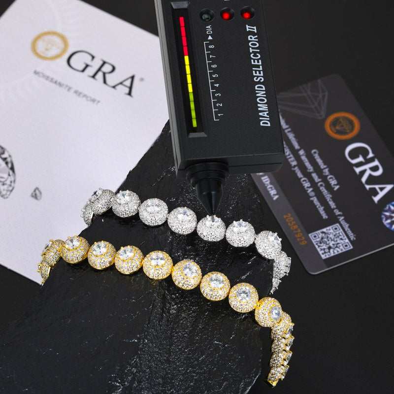 silver diamond tennis bracelet