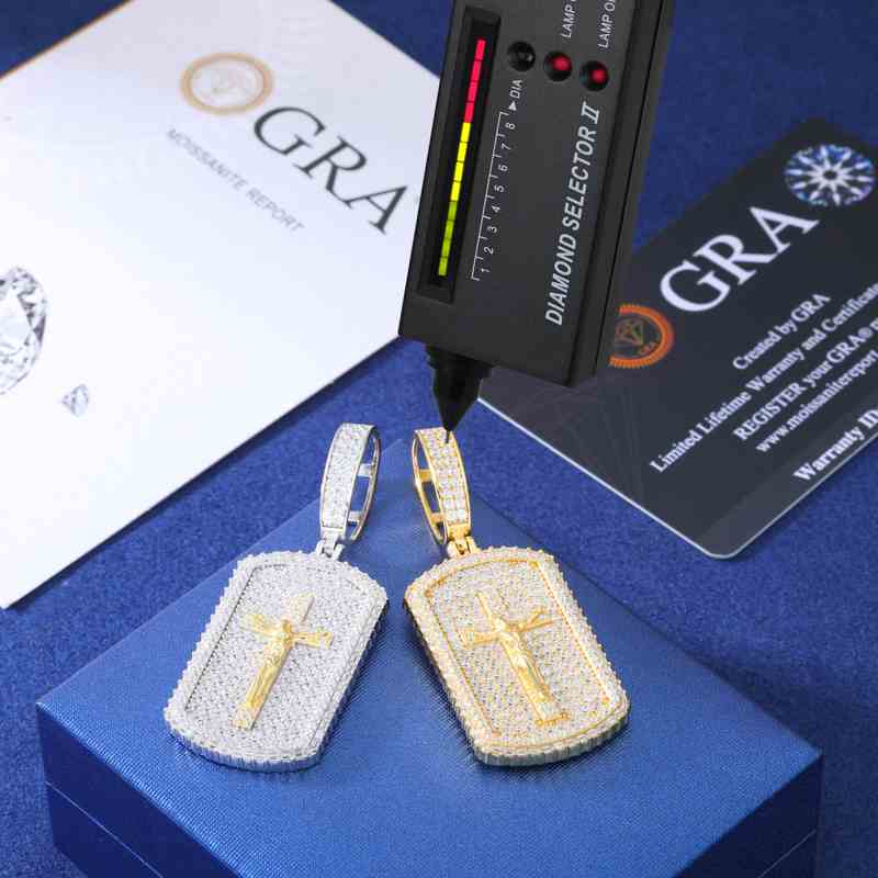 sterling silver dog tag pendant