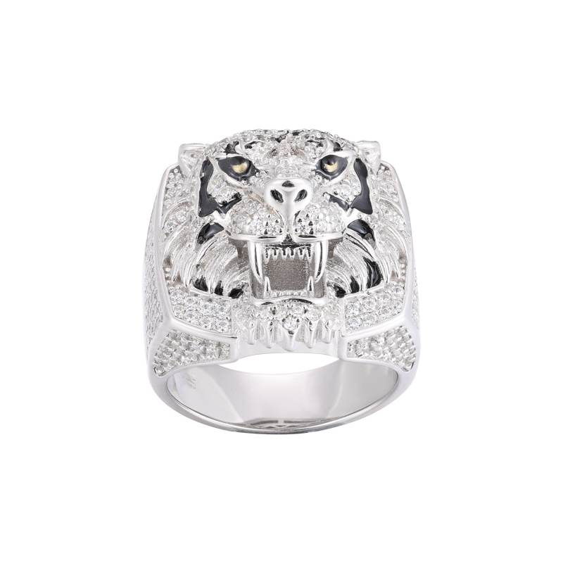 sterling silver tiger eye ring