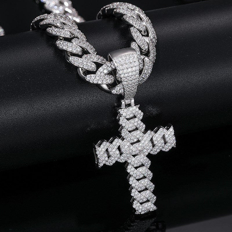 swarovski cross necklace