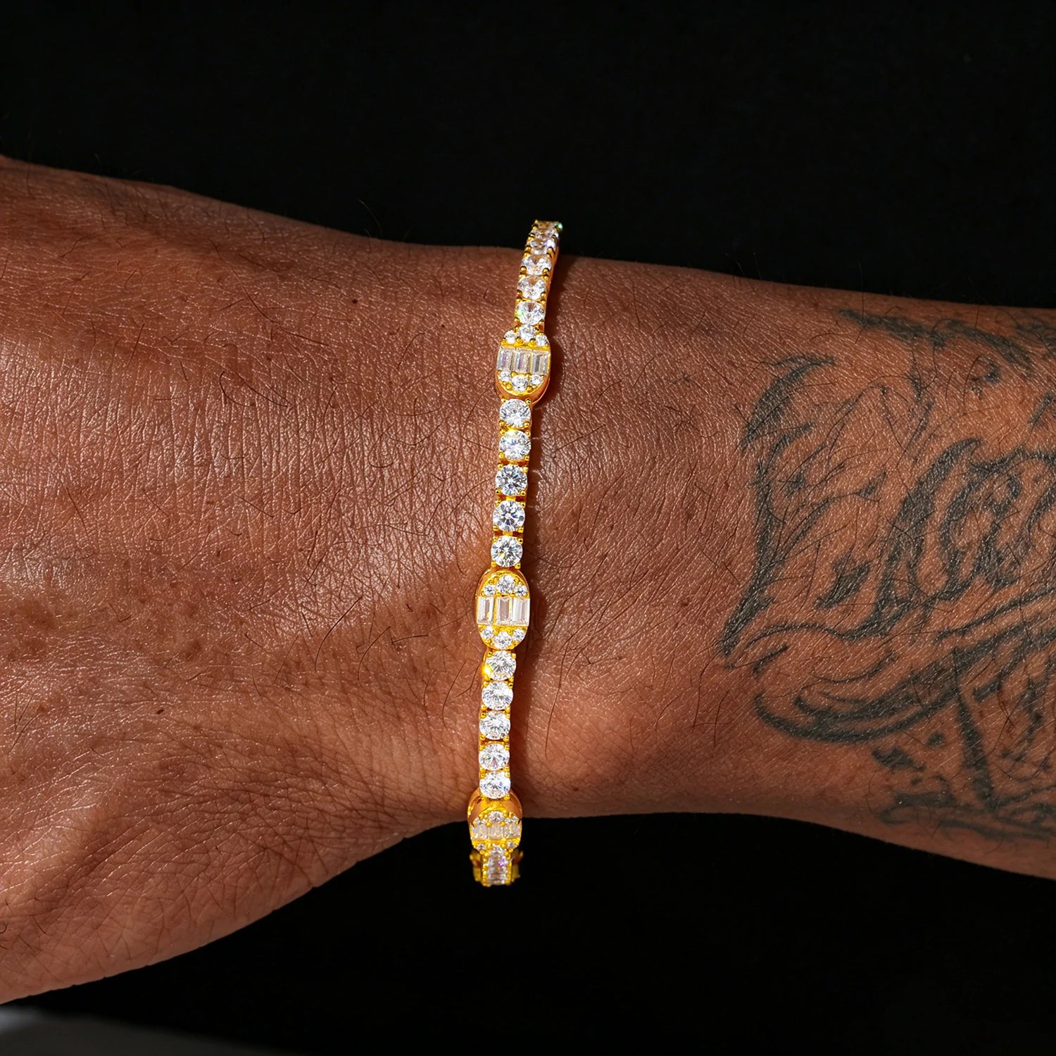 5.5mm S925 Moissanite Pills Tennis Bracelet