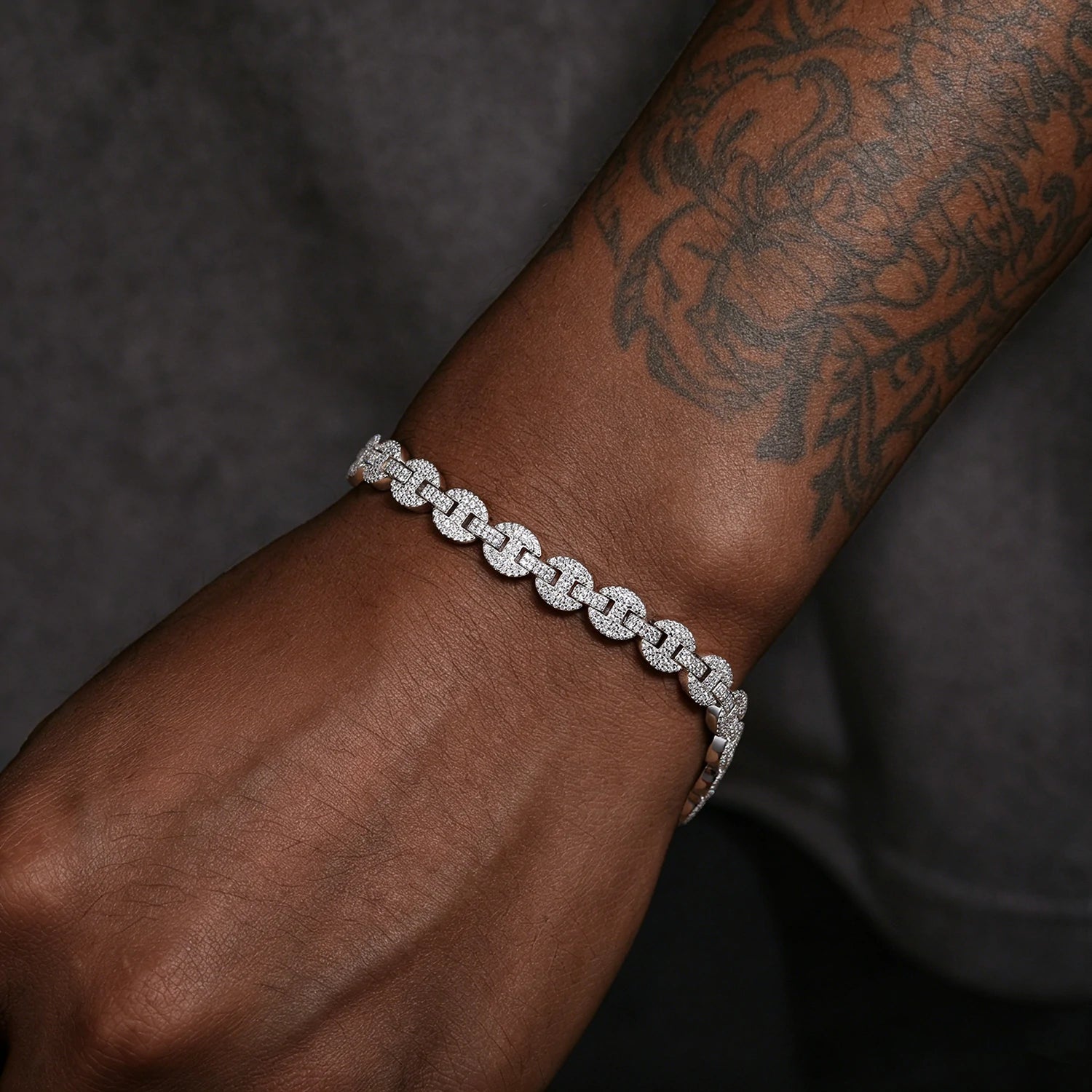 10mm S925 Moissanite Mariner Cuban Link Bracelet
