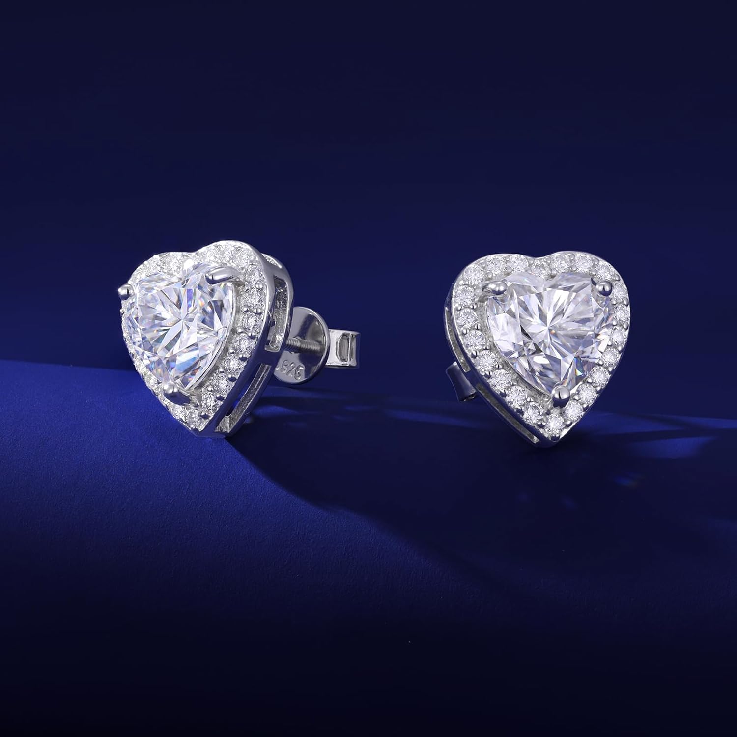 white gold diamond stud earrings
