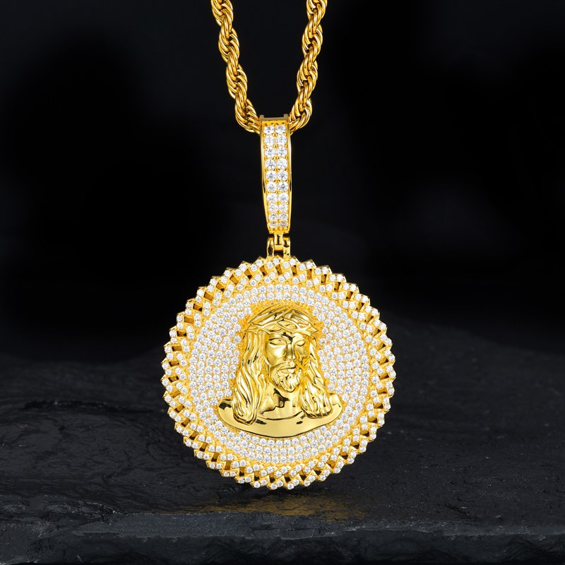 white gold dog tag