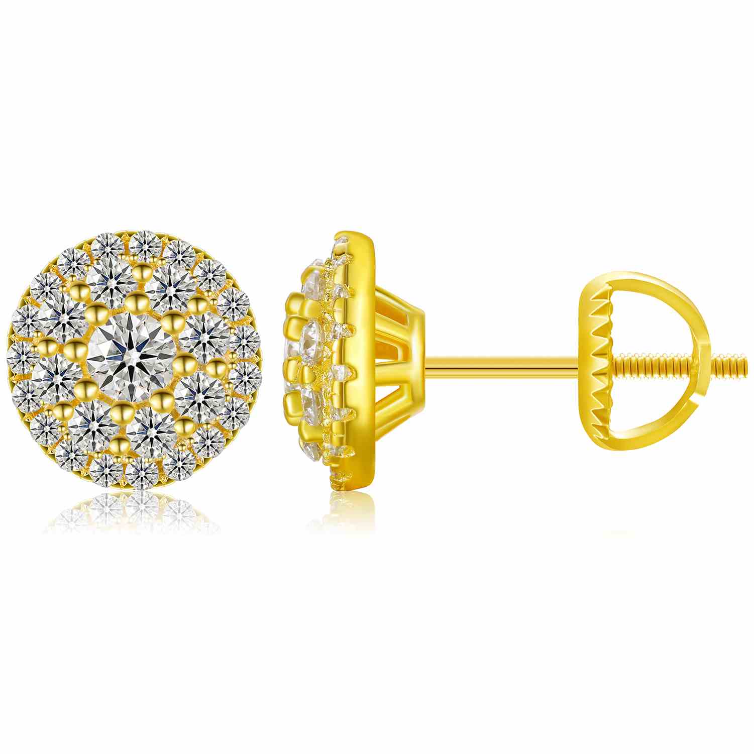 white gold earrings