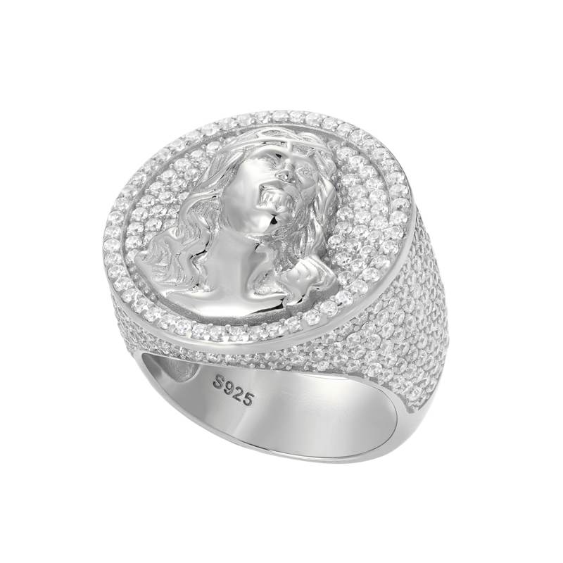 white gold signet ring