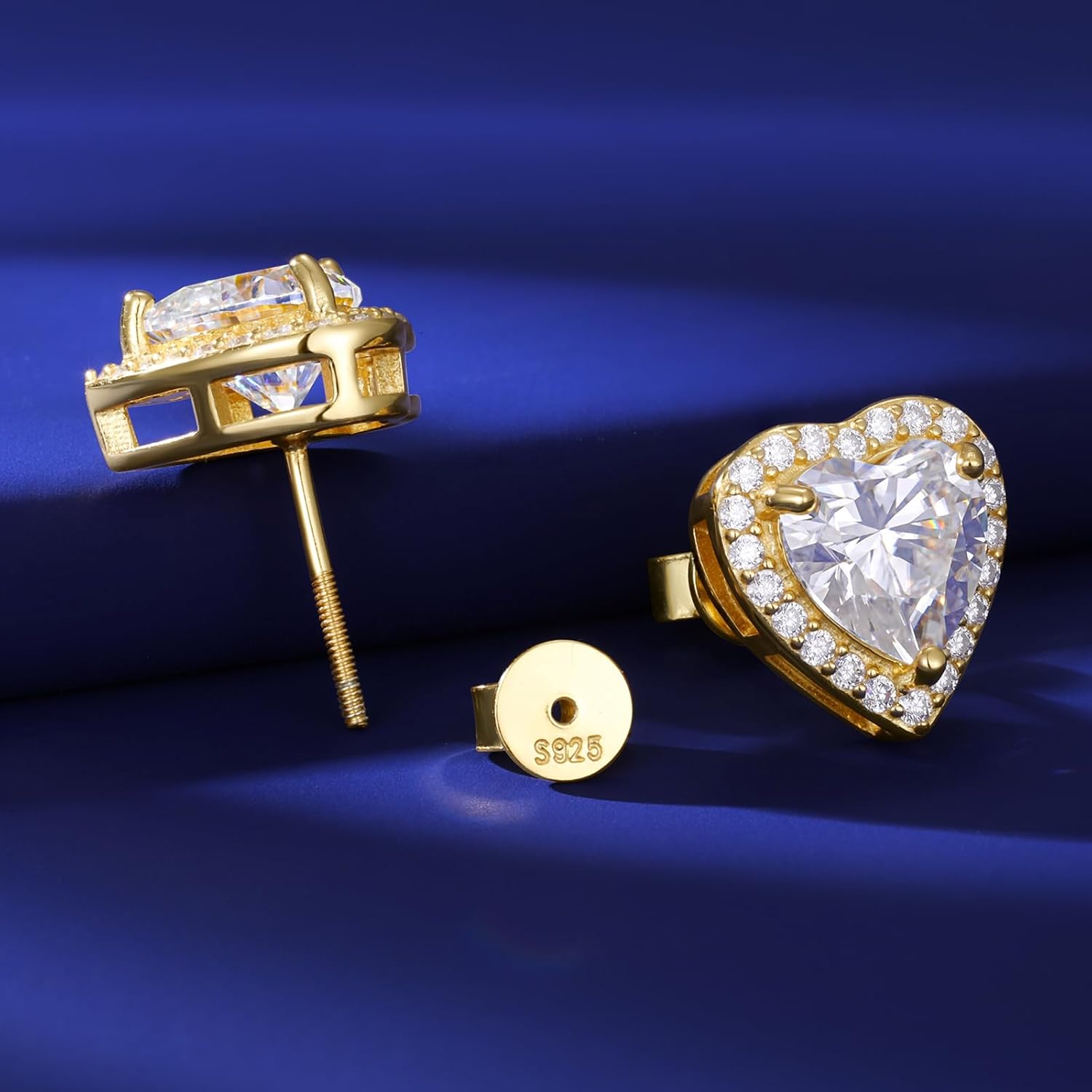 white gold studs