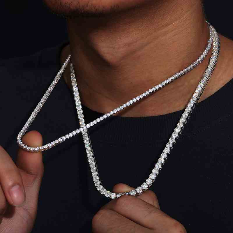 womens diamond tennis necklace