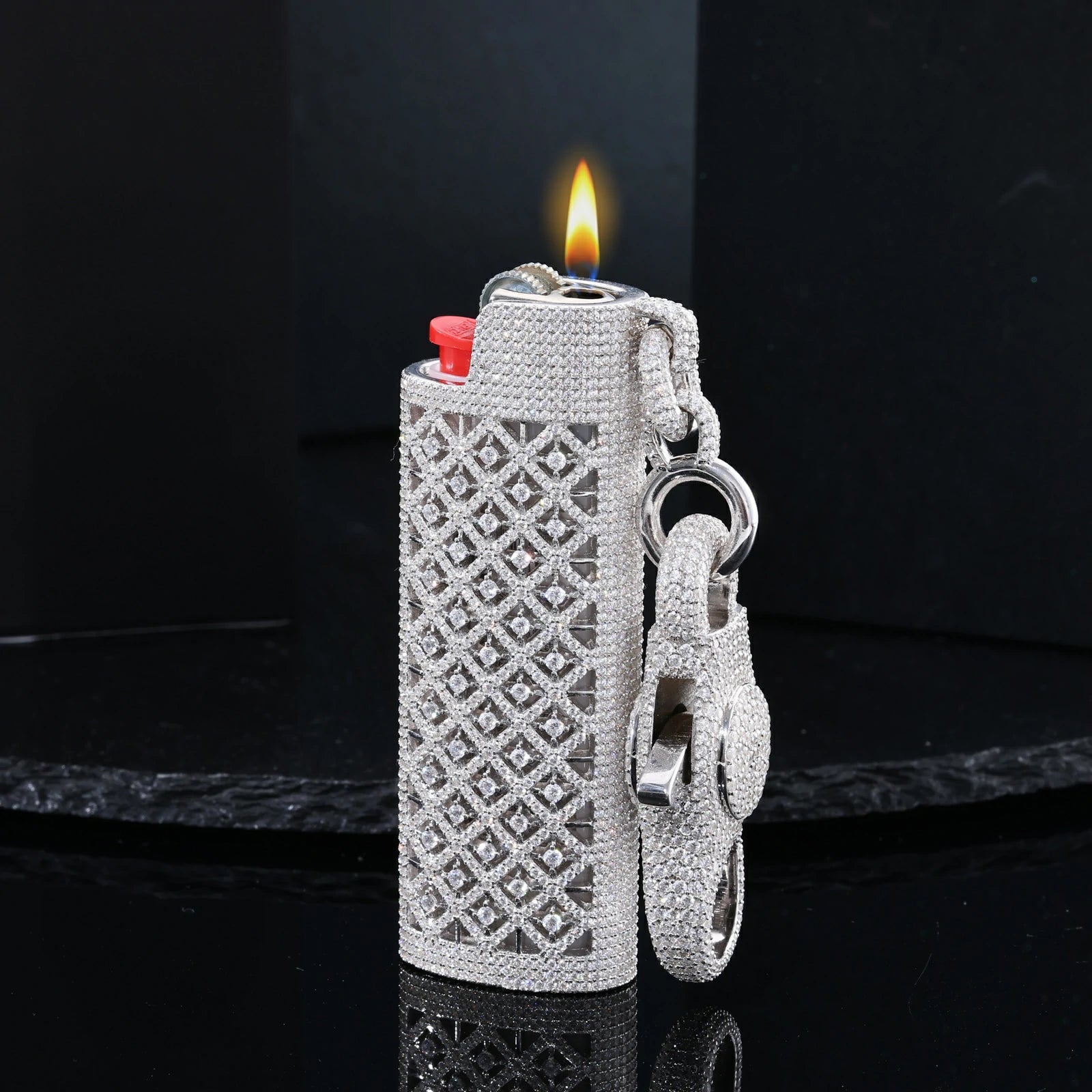 Buss Down Moissanite Lighter Case