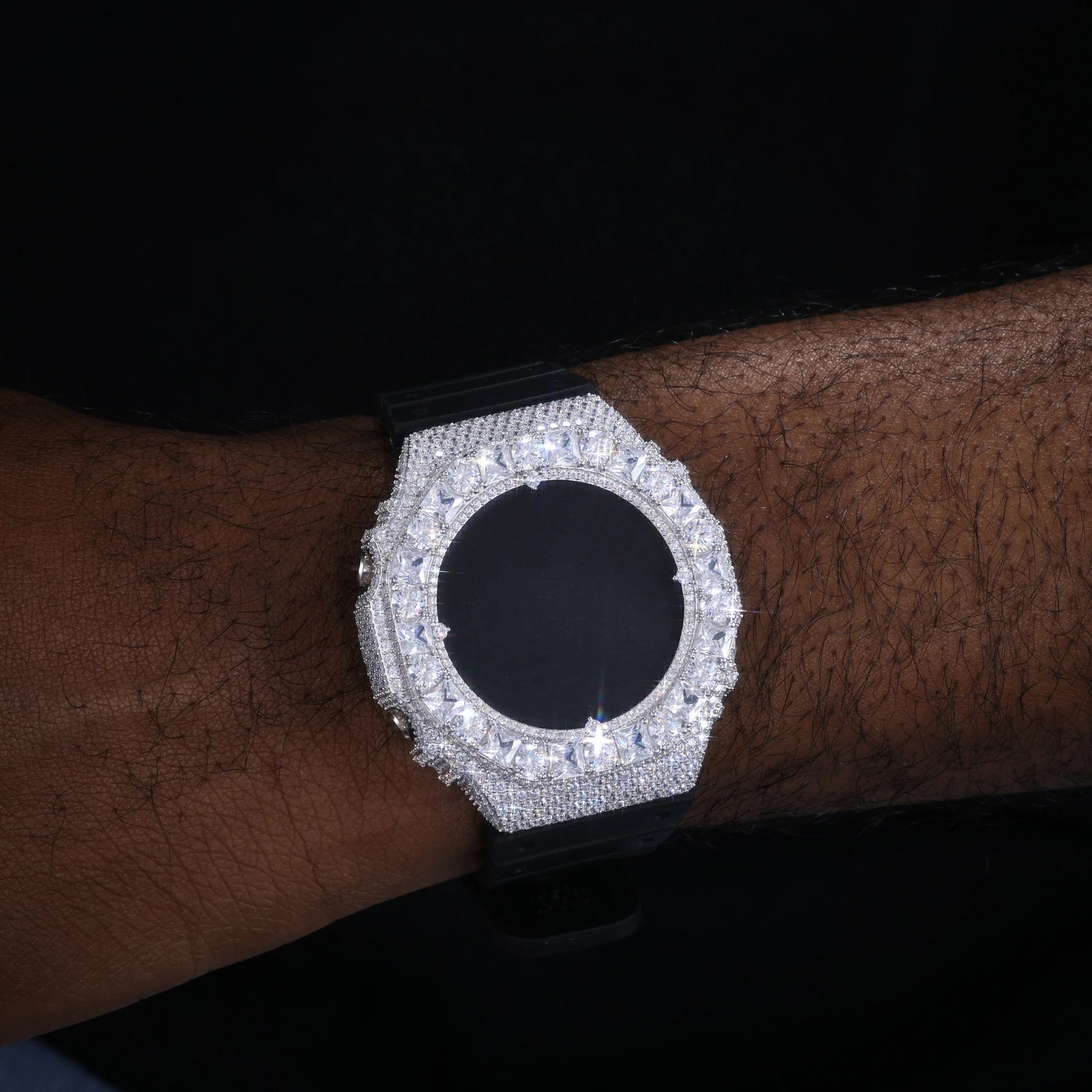 Princess Cut Moissanite Watch Bezel for GA2100/GA2110/GAB2100
