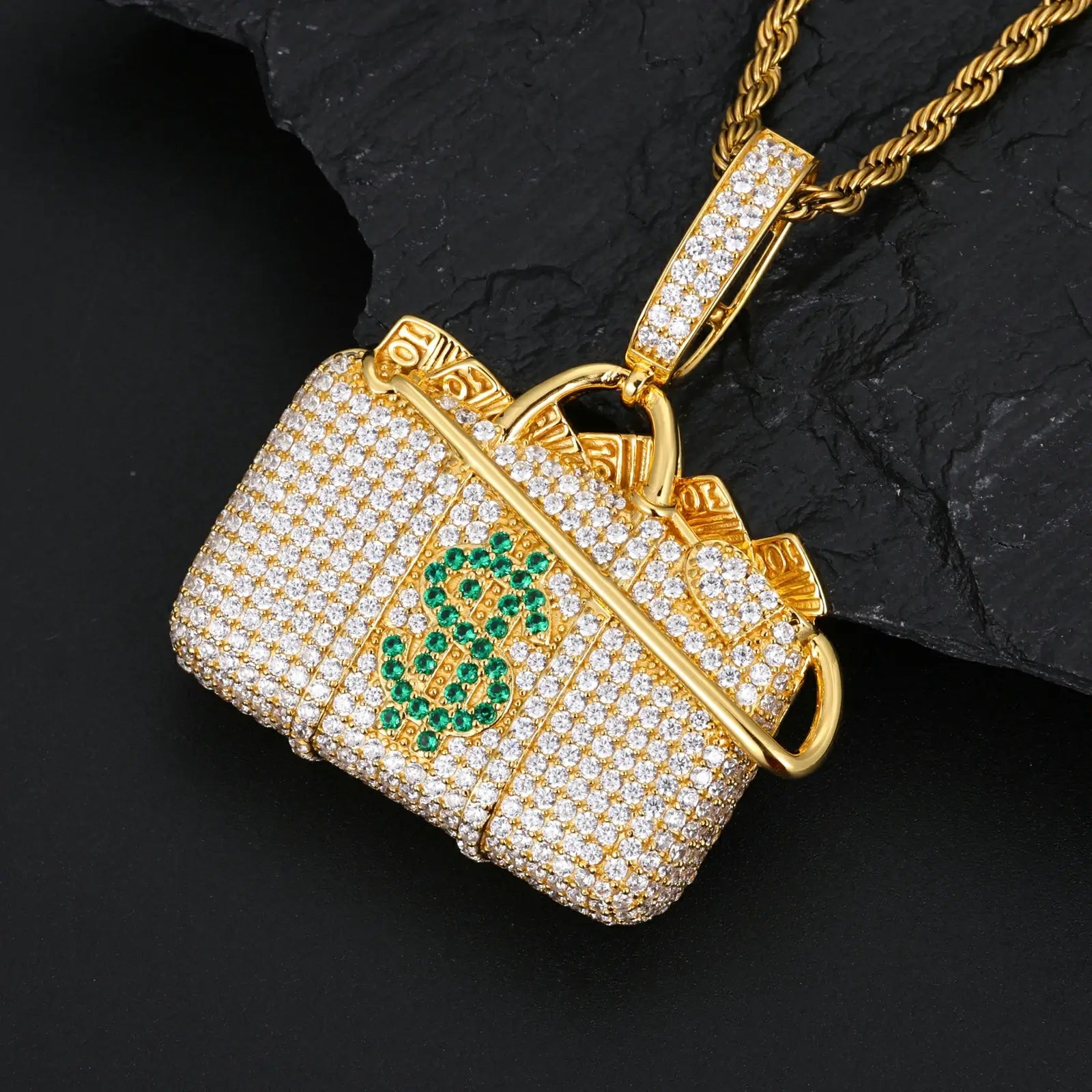 S925 Moissanite Money Box Pendant