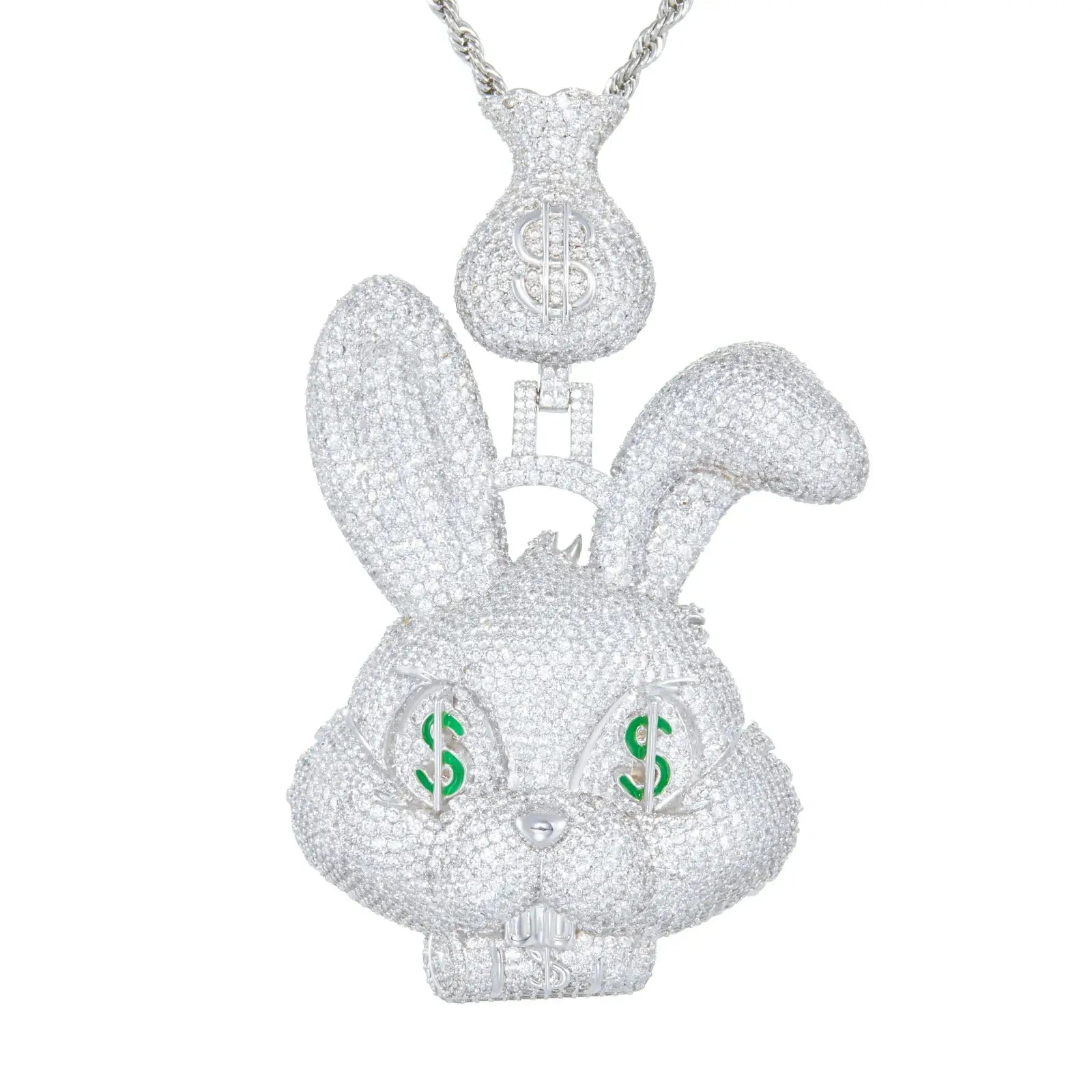 Oversized Greedy Rabbit Pendant