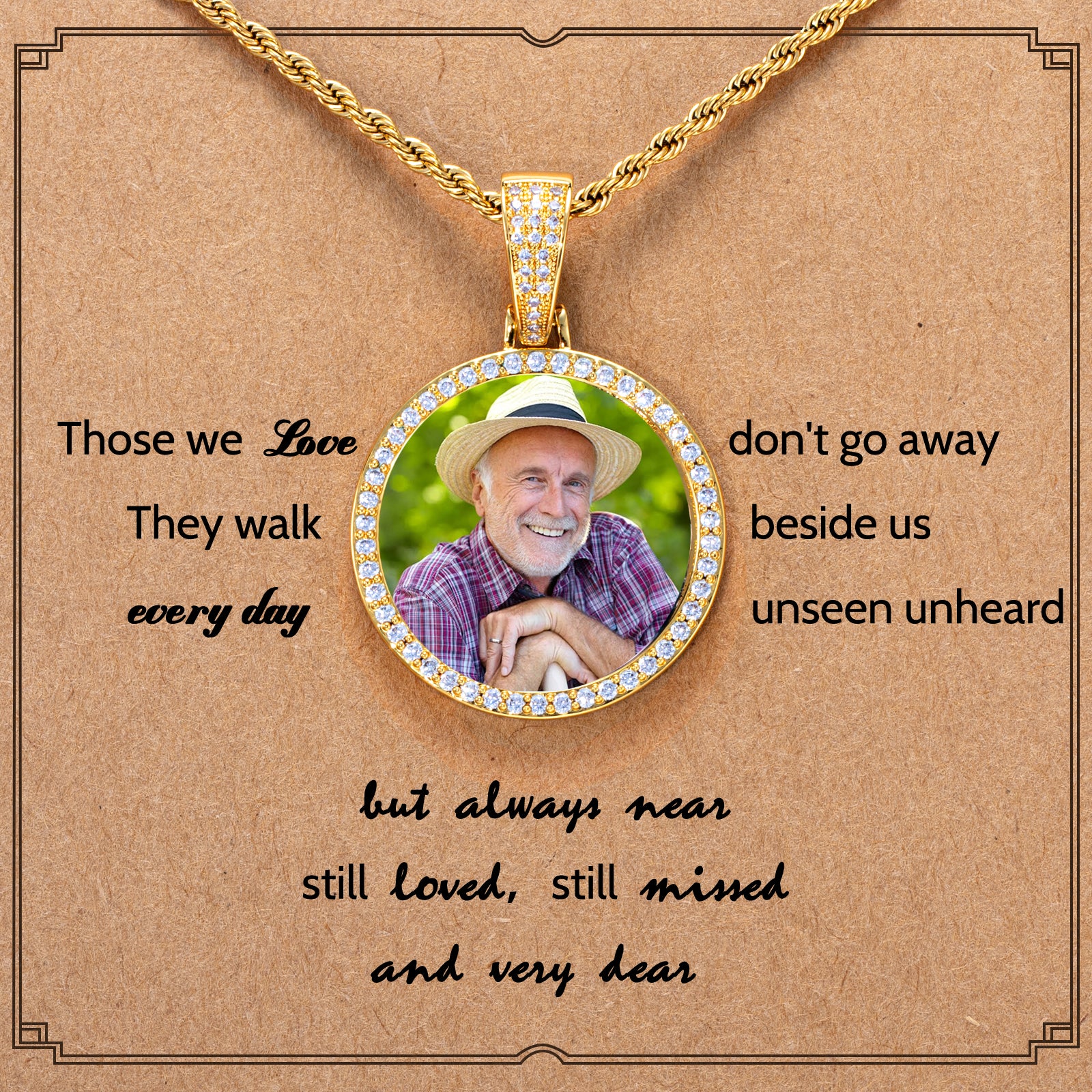 45mm Round Custom Photo Pendant