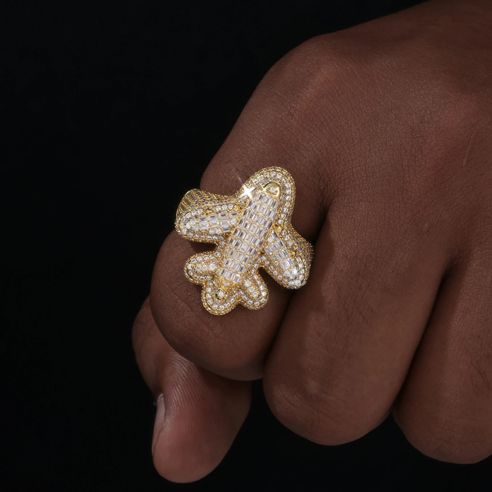 S925 Baguette Airplane Ring