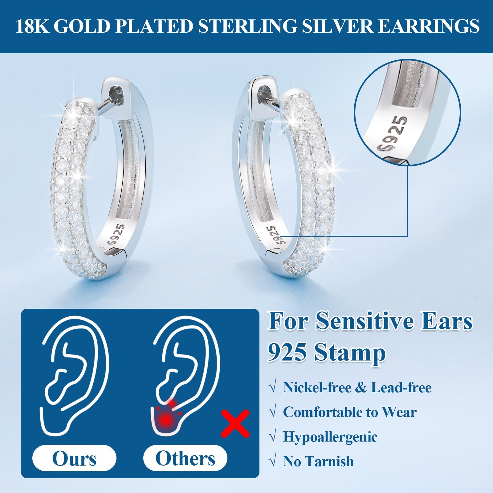 14k gold hoop earrings