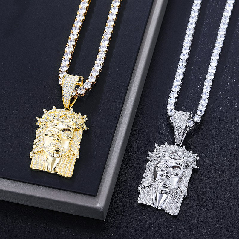 14k gold jesus pendant