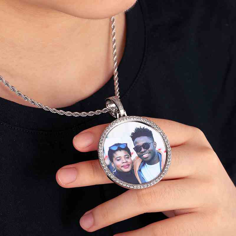 45mm Round Custom Photo Pendant