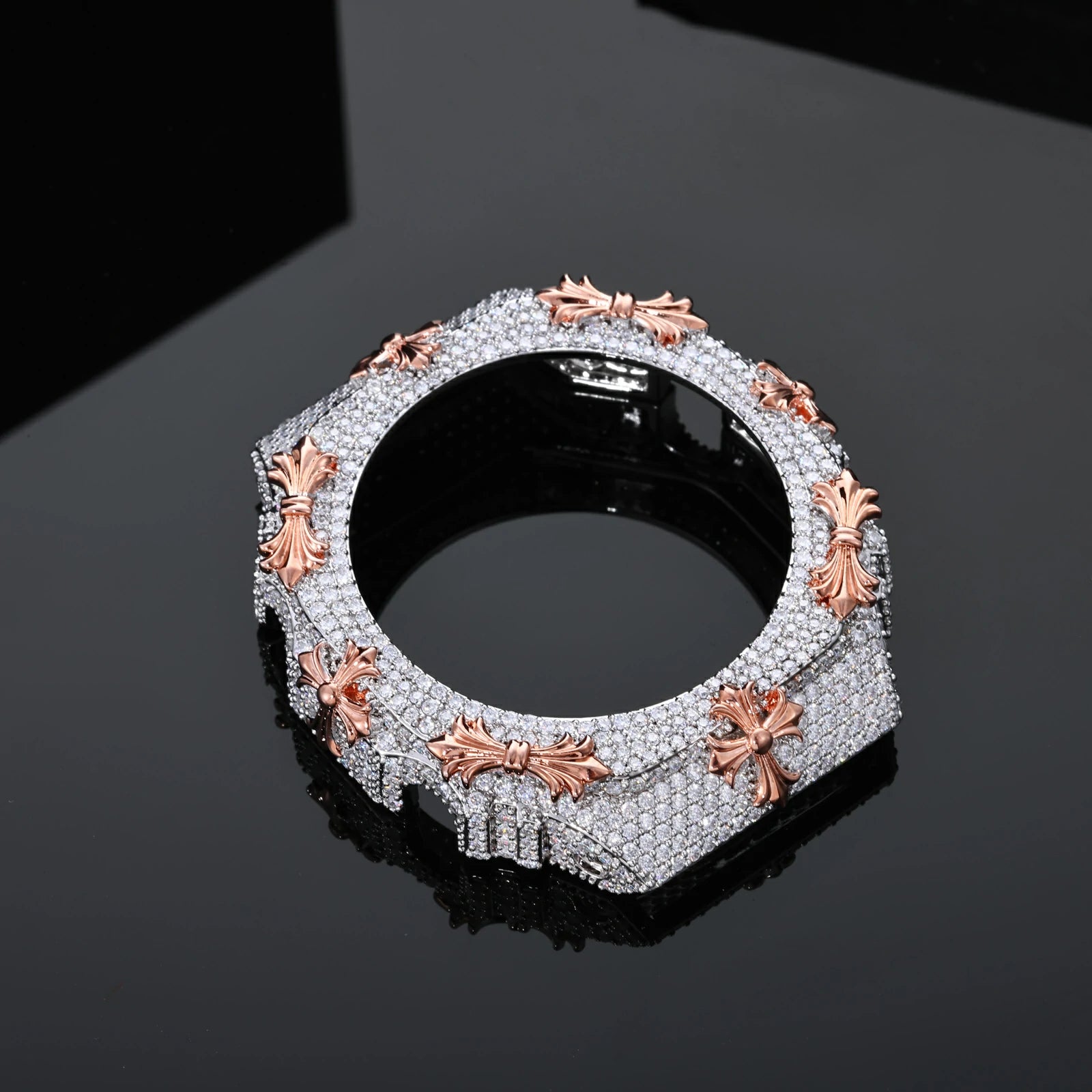 S925 Moissanite Cross Watch Bezel for GA2100 SERIES